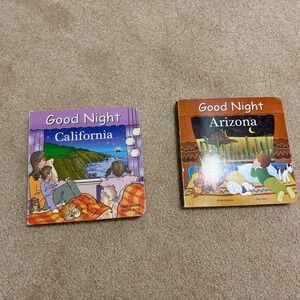 Bundle 2 Good Night California Good Night Arizona Board Books Set Childrens